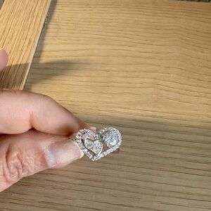 Elegant Silver Heart Ring